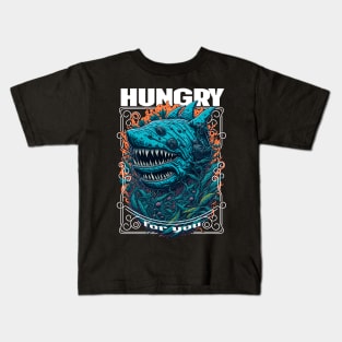 HUNGRY FOR YOU SHARK Kids T-Shirt